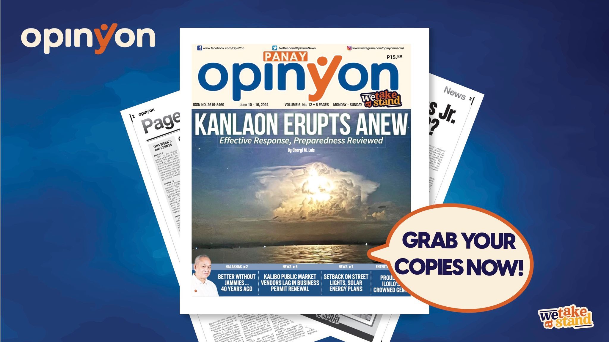 KANLAON ERUPTS ANEW