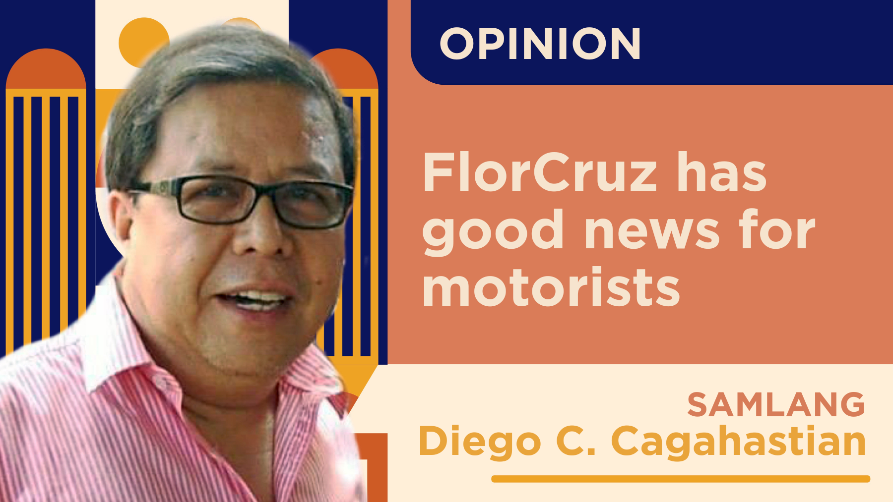 FlorCruz has good news for motorists