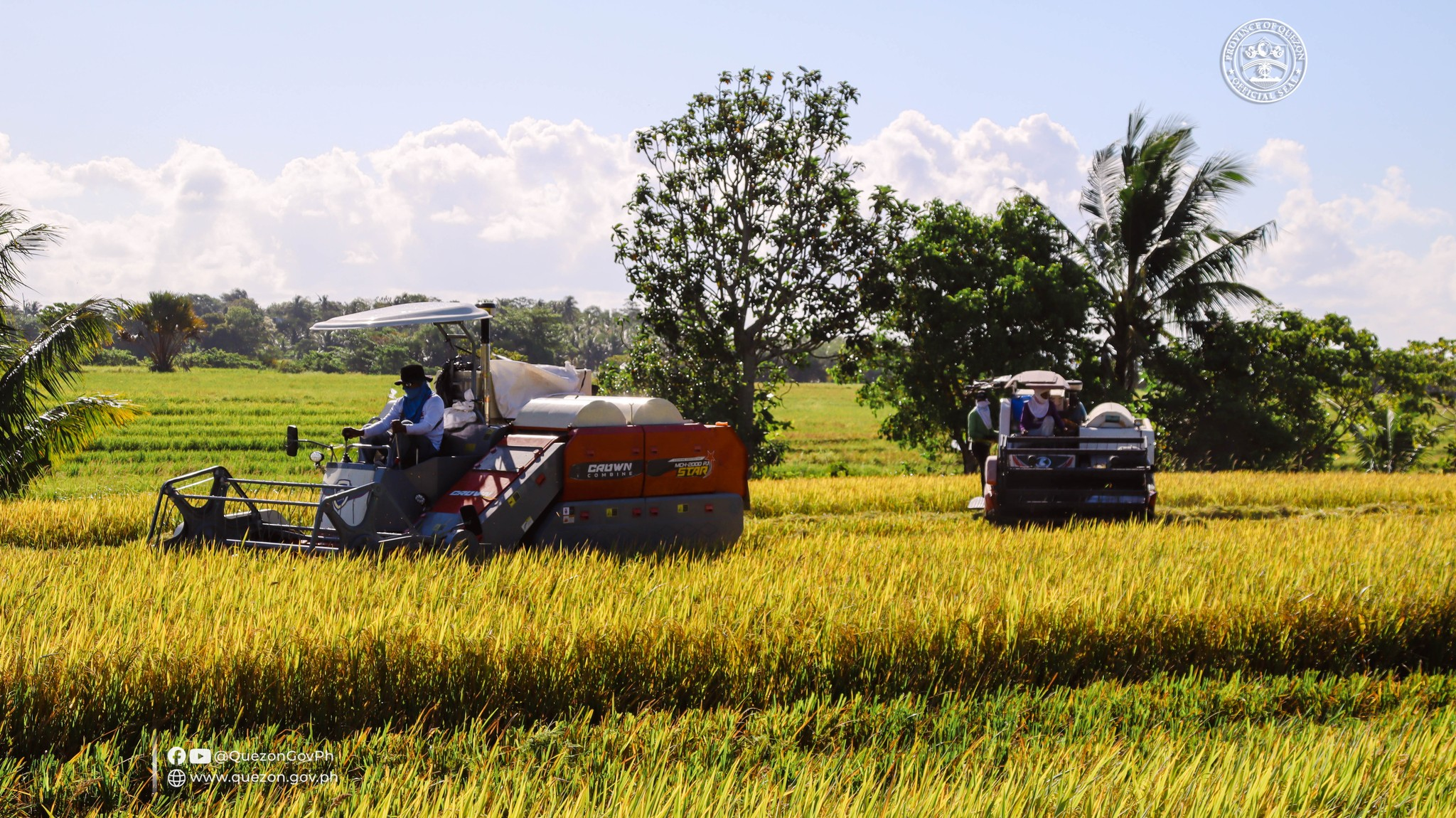 Combine harvesters now deployed in Quezon