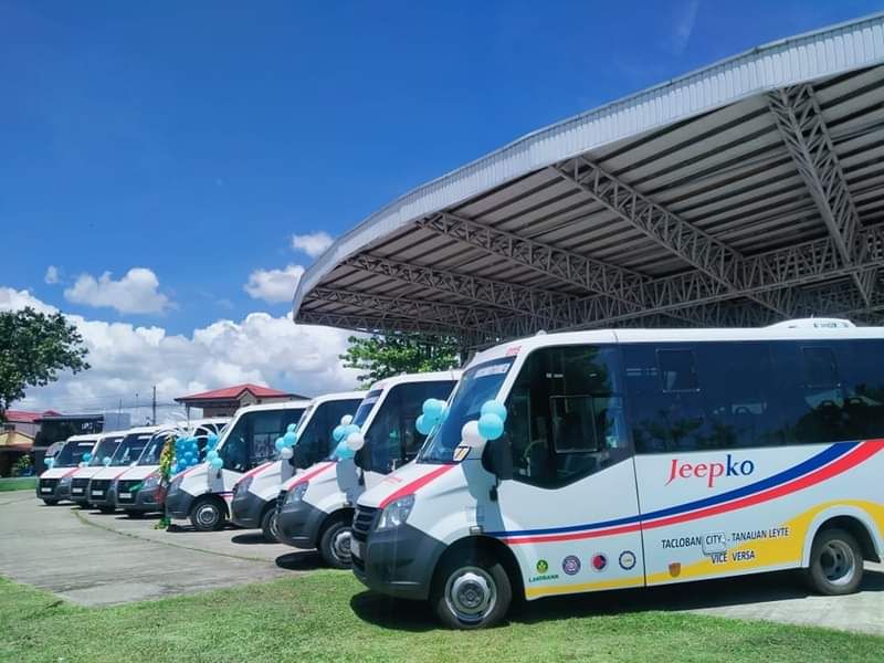 ULTRA-MODERN VEHICLES. These Russian-designed vehicles were recently launched in Tanauan, Leyte in line with the government’s public utility vehicle modernization program (PUVMP), which aims to give a safer and more convenient riding experience to the public. (ROY MORALETA)