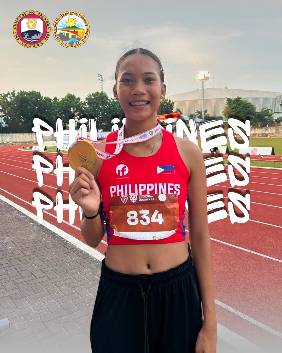 Calambeña athlete, kampeon sa Indonesia