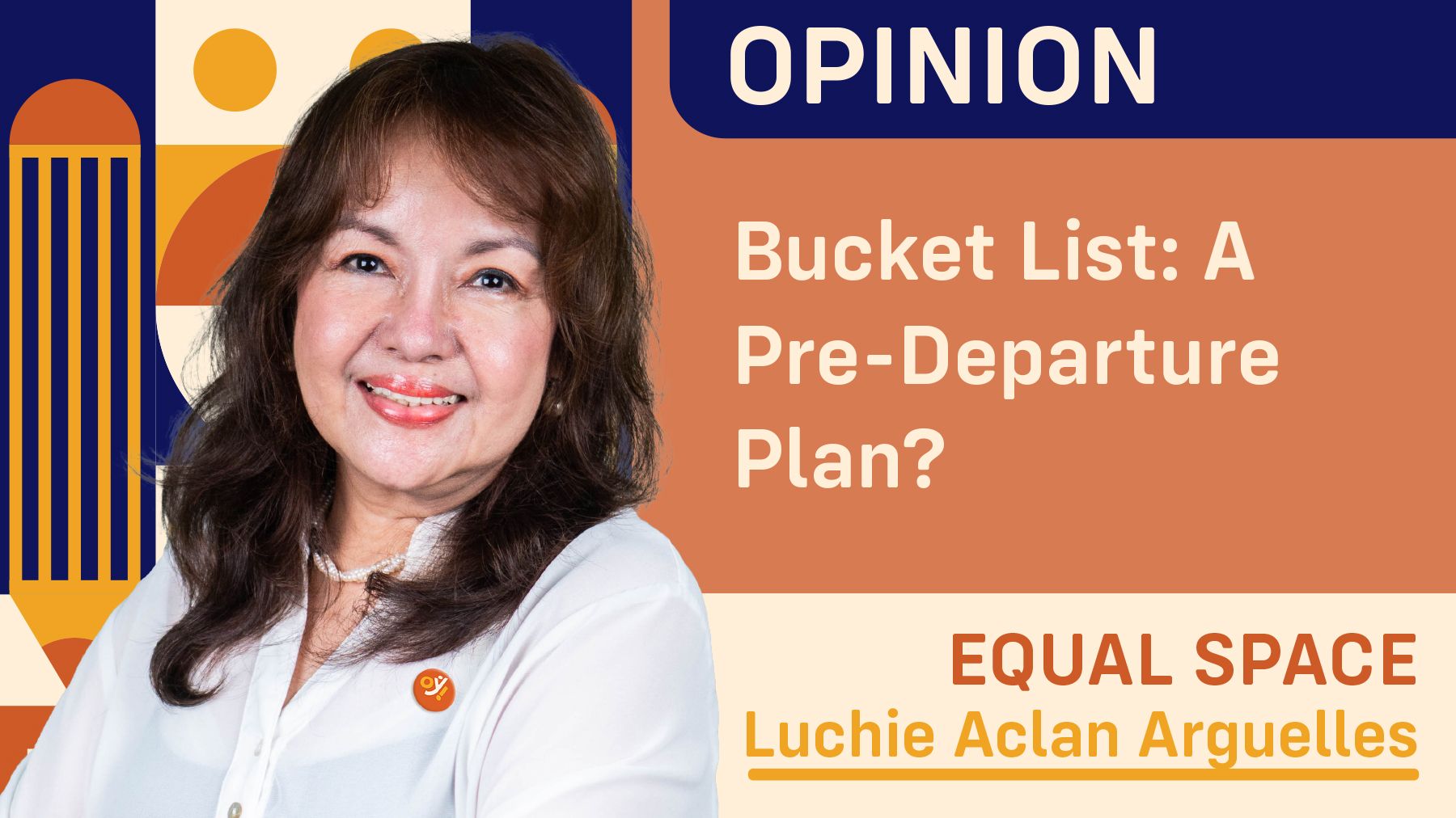 Bucket List: A Pre-Departure Plan?