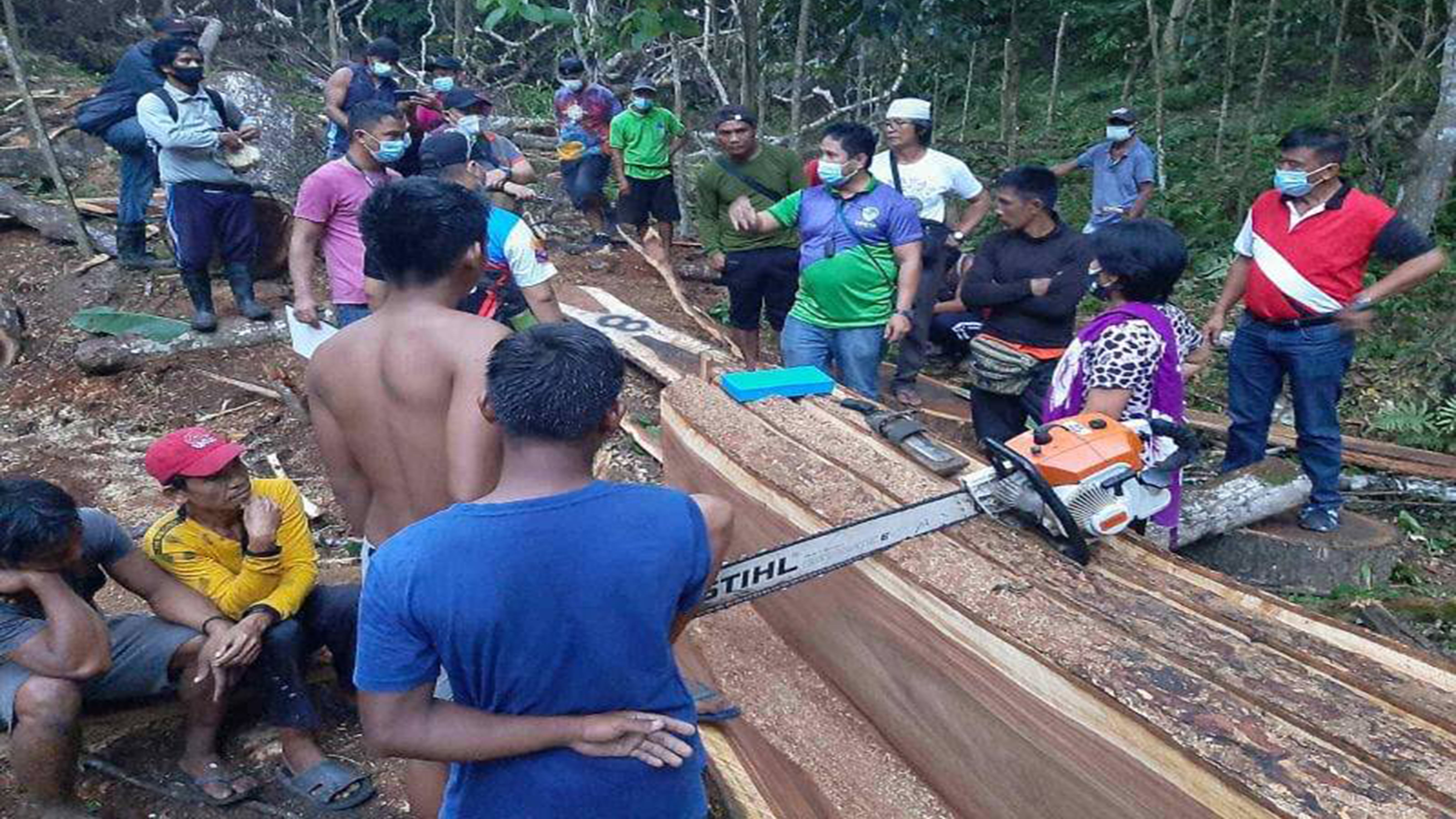 DENR wages war vs environmental criminals Illegal loggers collared in Kalinga photo Manila Bulletin