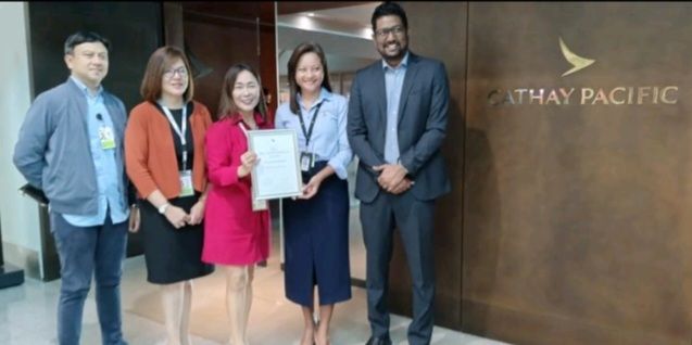 Cathay Pacific Manila bags airport excellence award