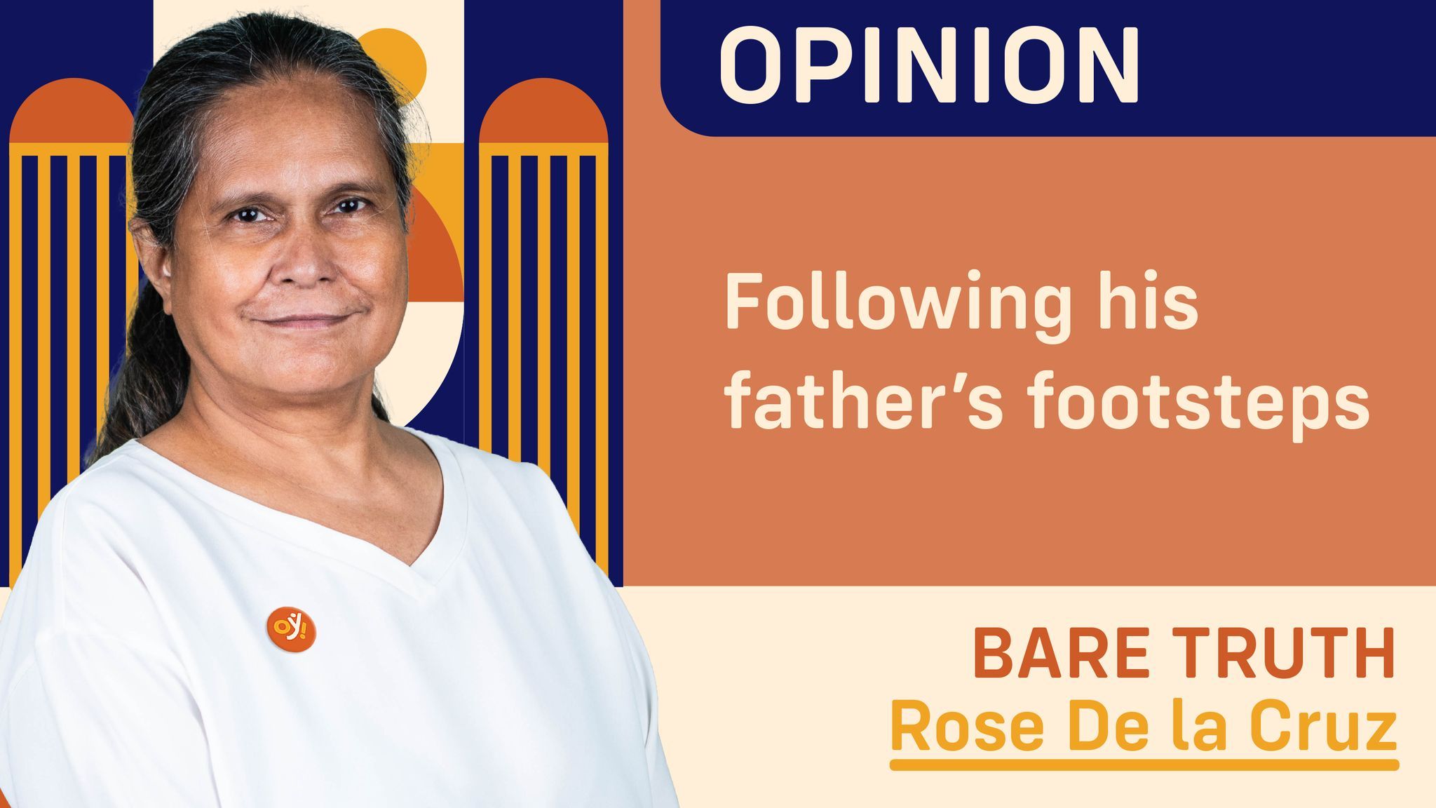 Following his father’s footsteps Following his father’s footsteps