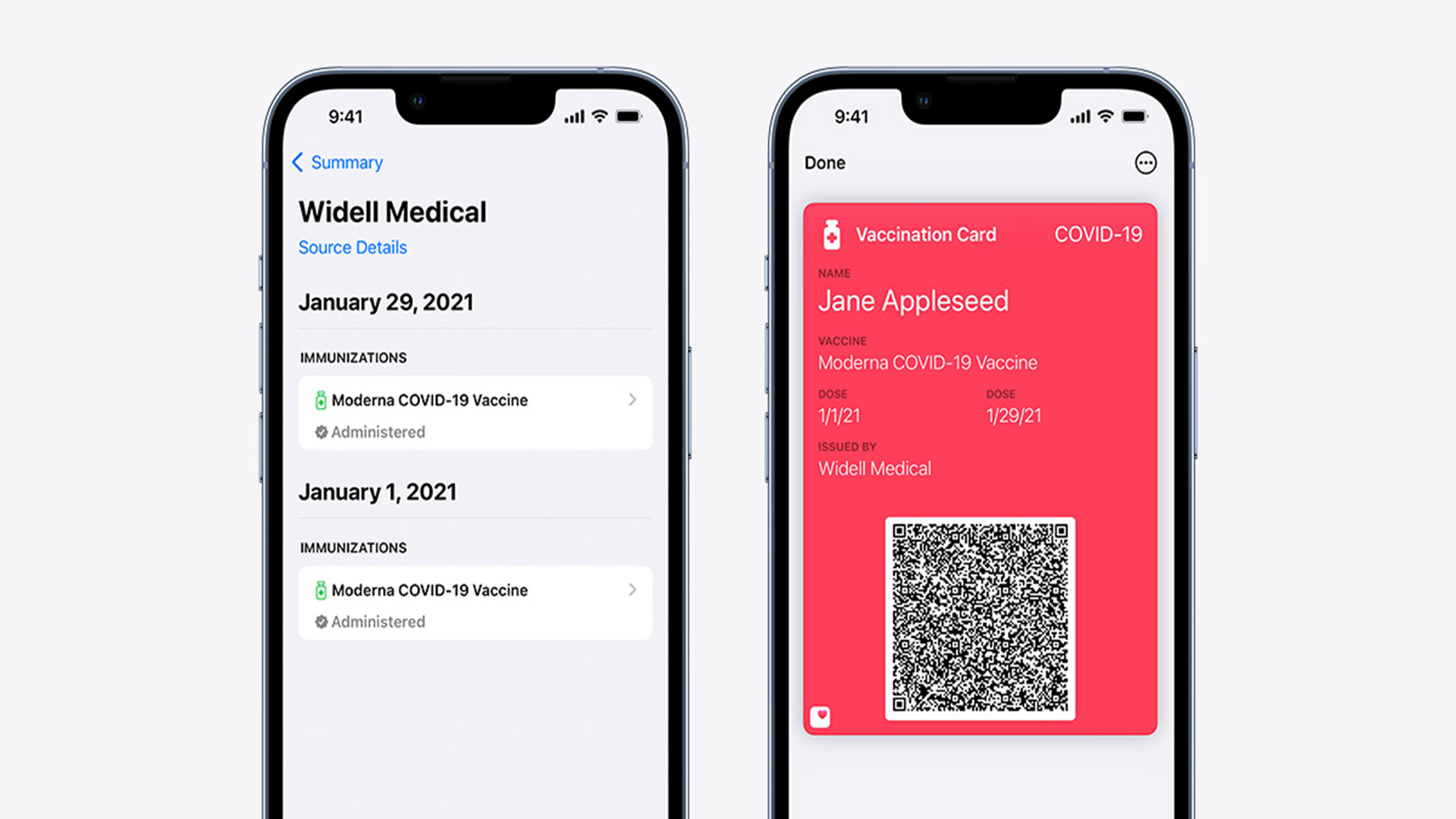Apple Wallet to store digital Covid-19 vaccination cards photo from Appler Developer