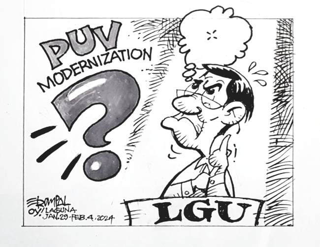 What are LGUs doing on PUV modernization?