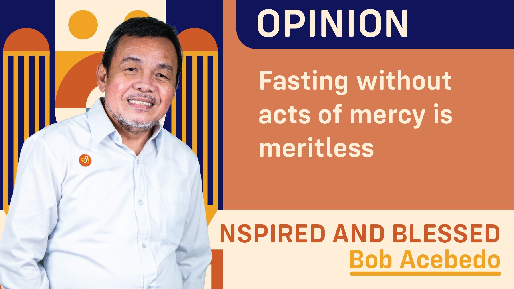 Fasting without acts of mercy is meritless