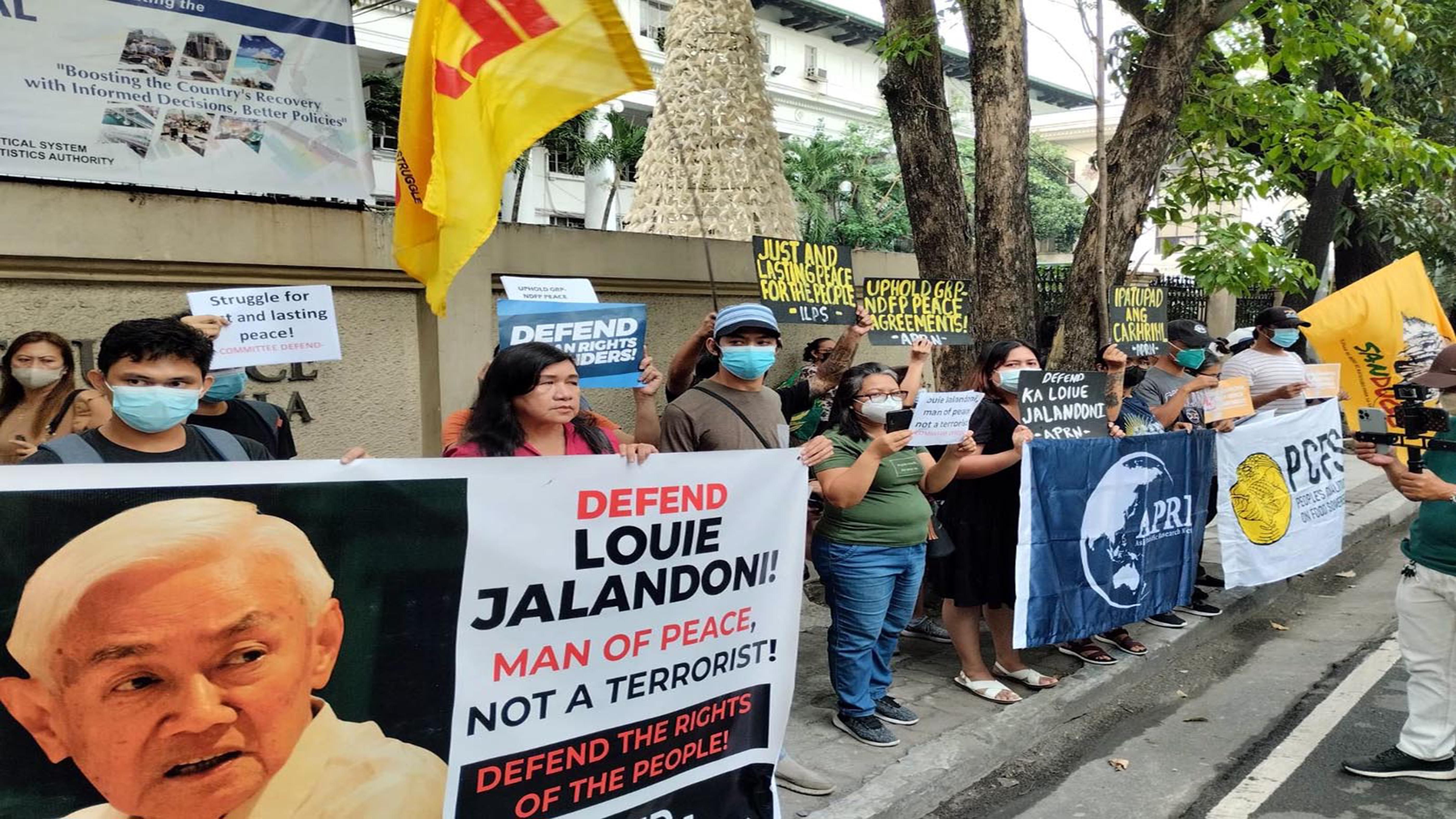 RALLY TO DELIST JALANDONI FROM TERRORIST LIST OF DOJ Danny Querubinm