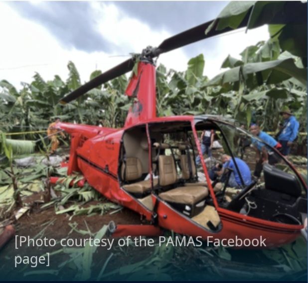 Adventist chopper crash lands in Bukidnon