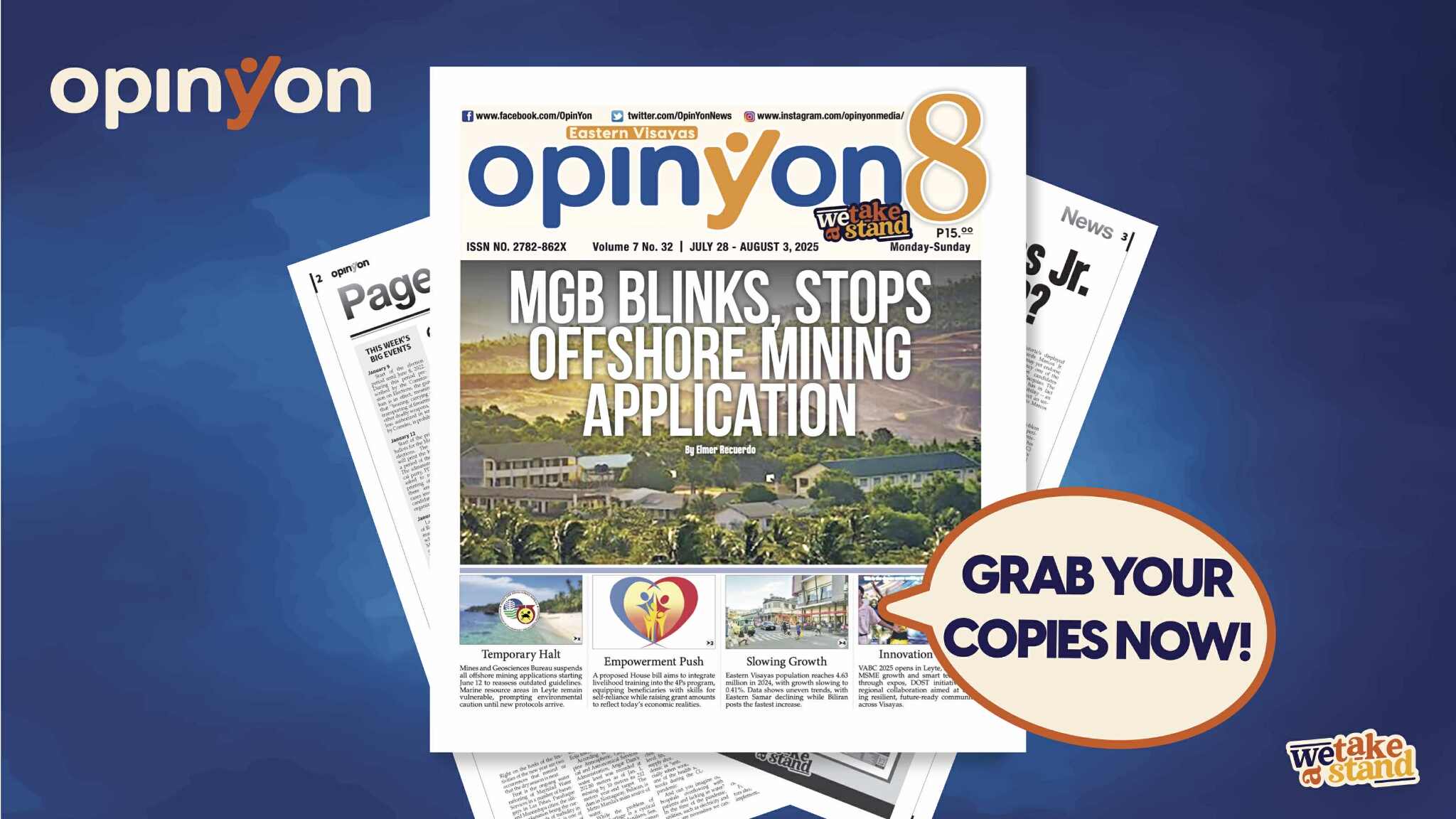 MGB blinks, stops offshore mining application