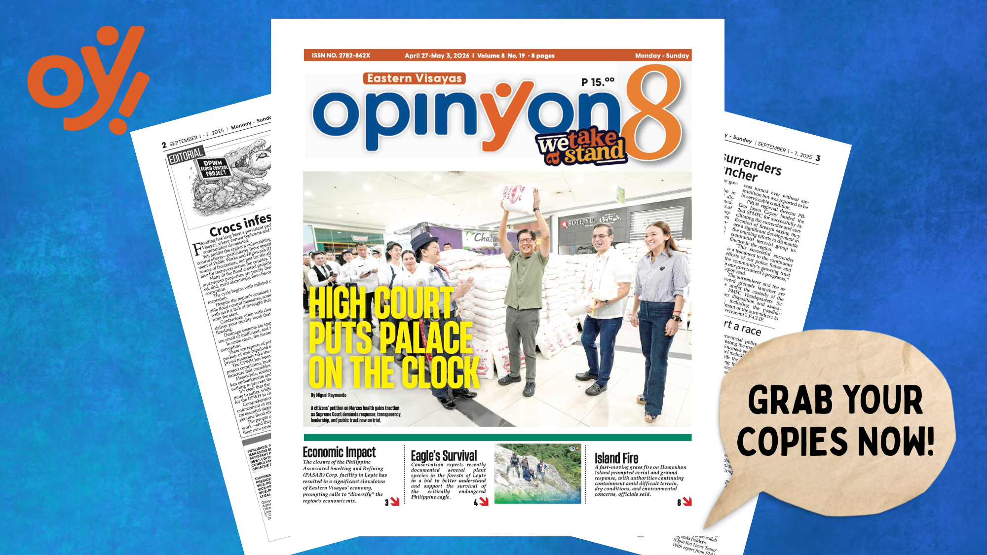 HIGH COURT PUTS PALACE ON THE CLOCK