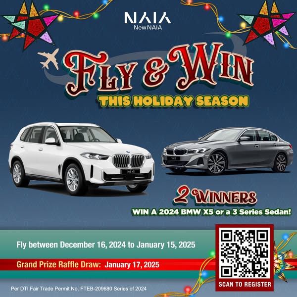 Fly via NAIA and win a BMW!