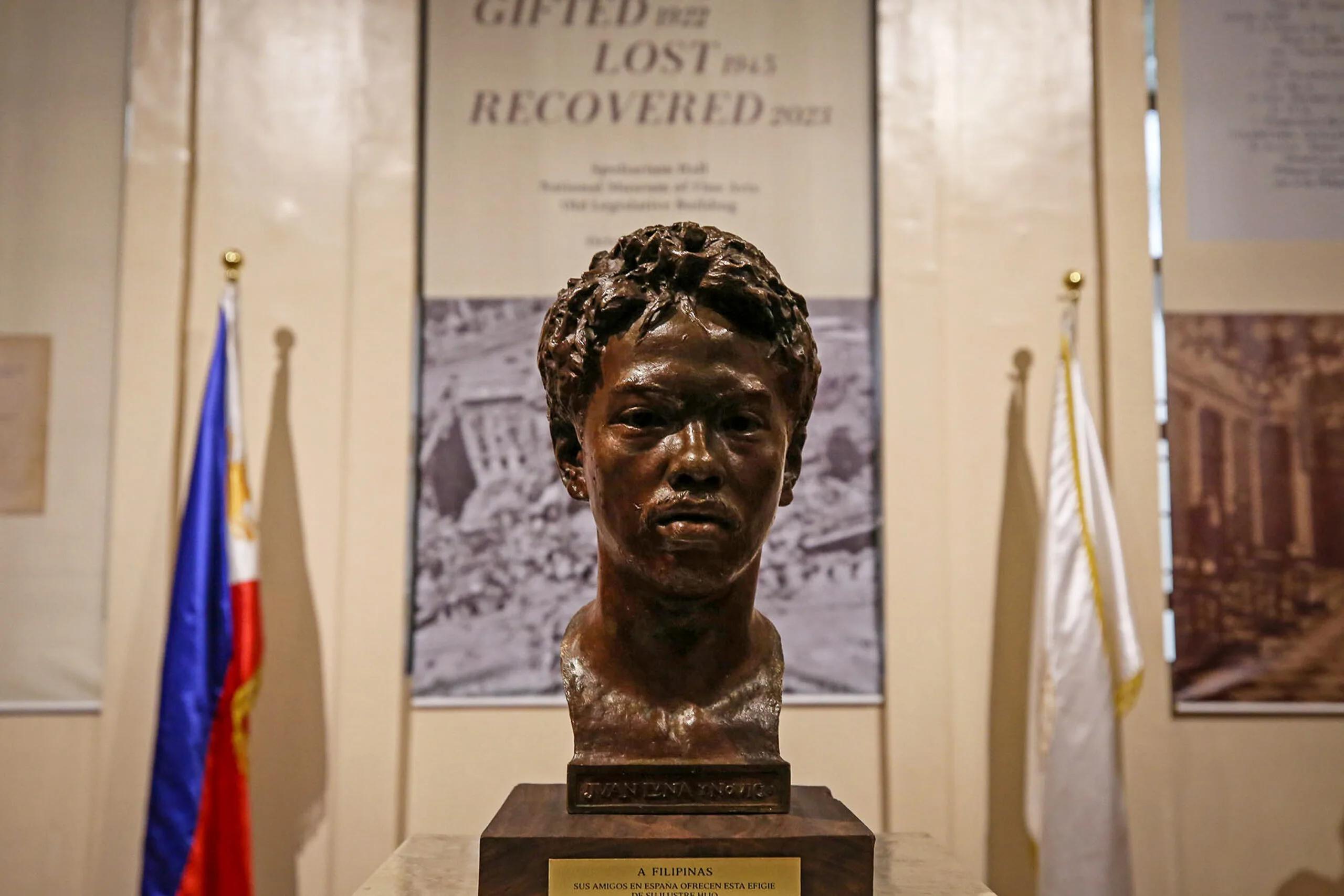 Juan Luna bronze bust returned home after more than 7 decades