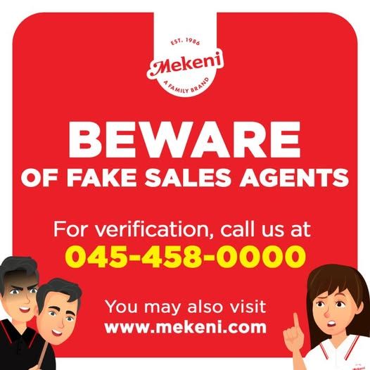 Mekeni, nagbabala sa mga 'pekeng' sales agent