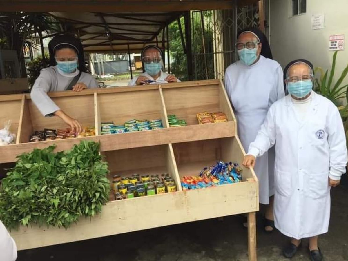 GODLY ACT. SVD sisters also put up a community pantry at Divine Word Hospital in Tacloban City as their way of showing kindness to the poor in accordance with the teachings of Jesus Christ who also preached about the Good Samaritan