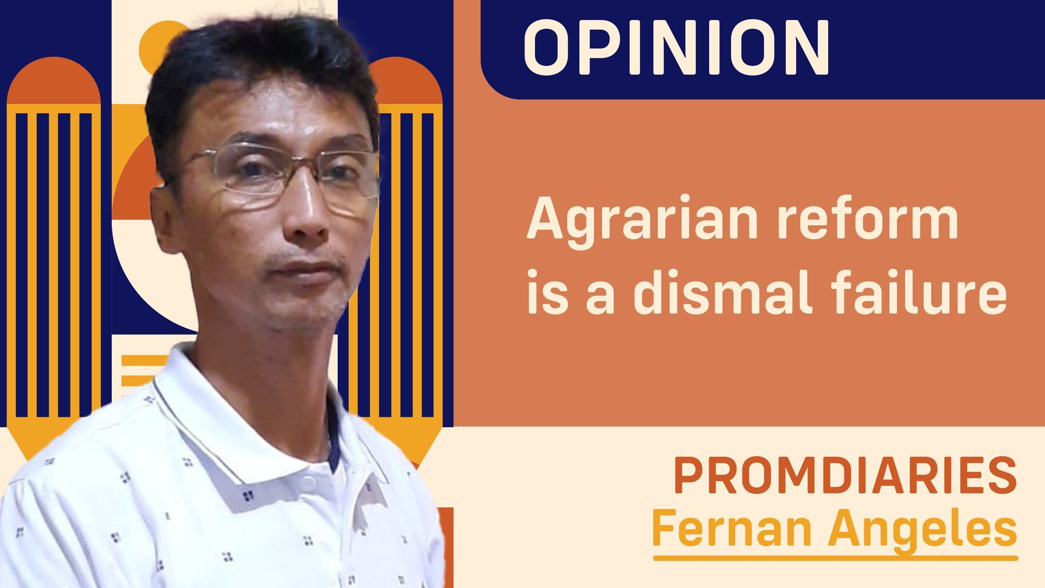 Agrarian reform is a dismal failure