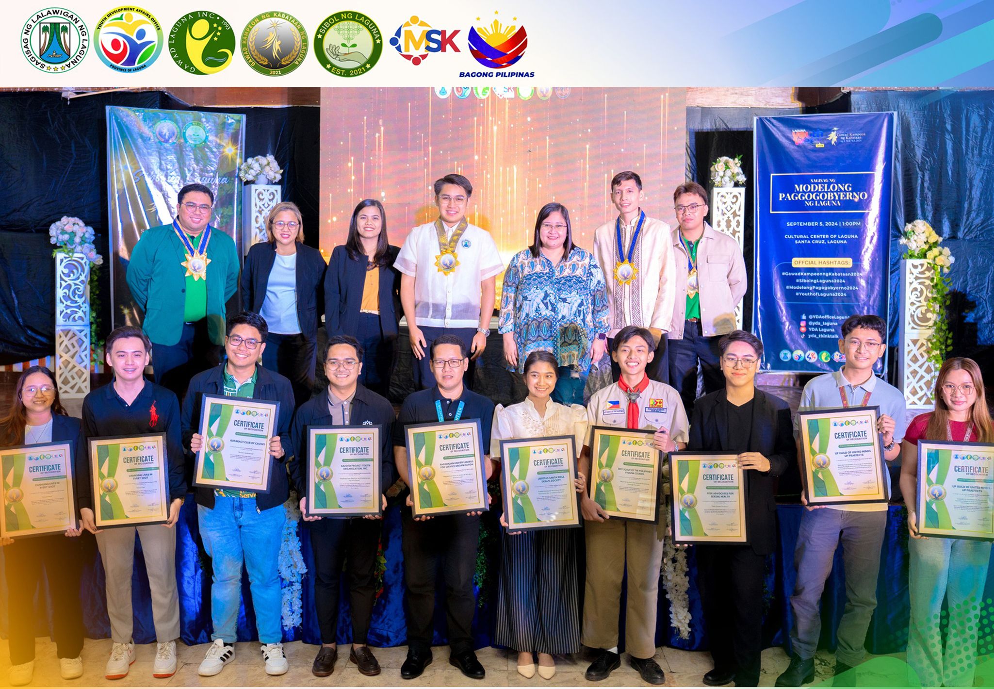 Laguna provincial gov't honors outstanding youth