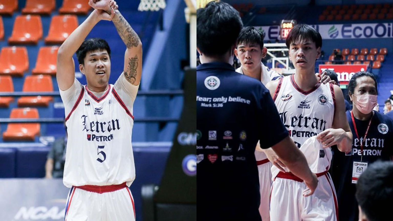 Letran Knights’ Brent Paraiso and Louie Sangalang suspended for one game