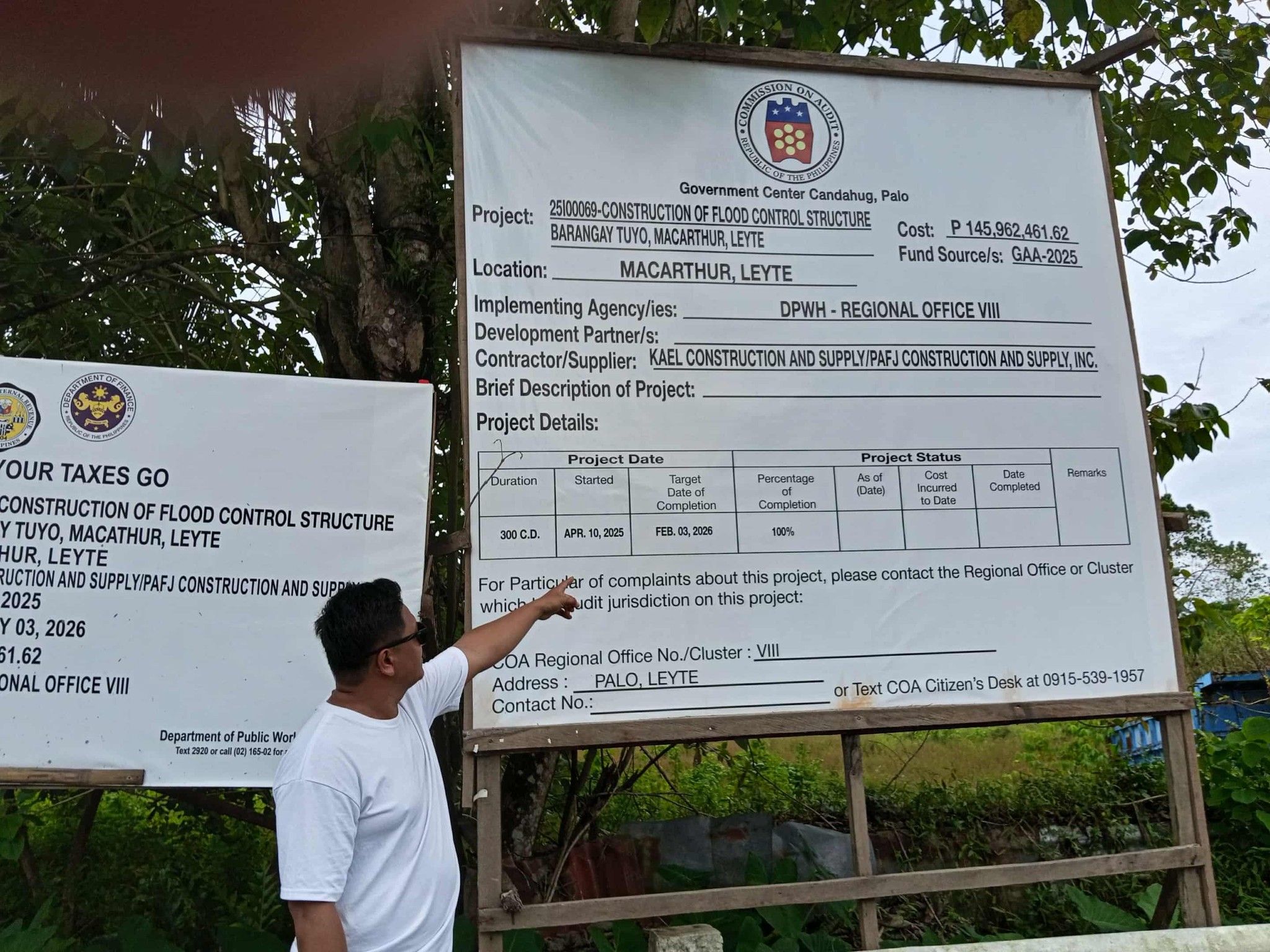 ₱145 M flood control declared ‘complete’ but site lies empty