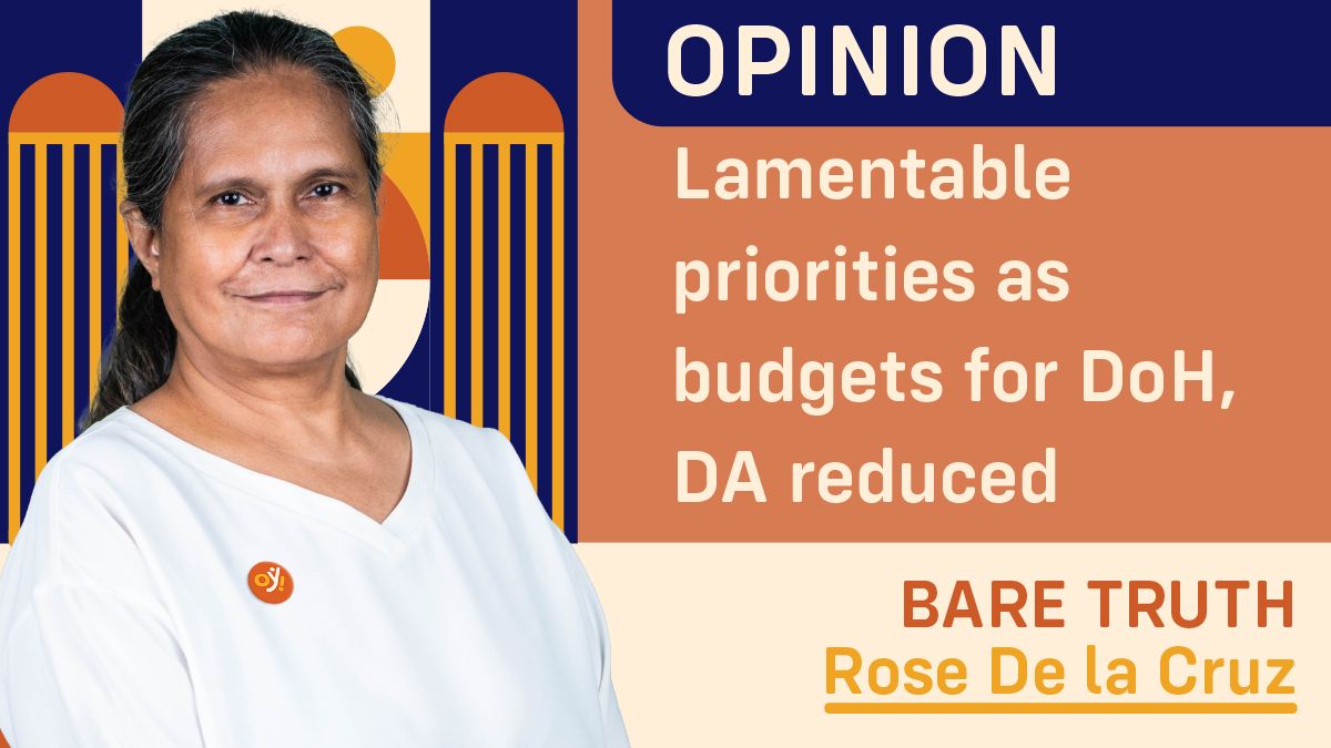 Lamentable priorities as budgets for DoH, DA reduced