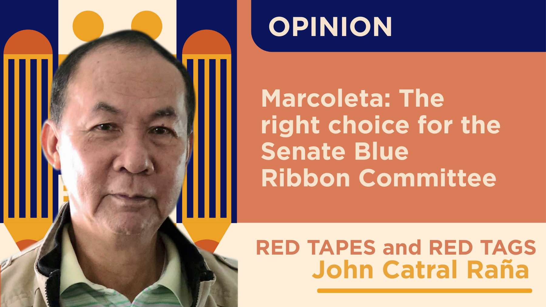 Marcoleta: The right choice for the Senate Blue Ribbon Committee