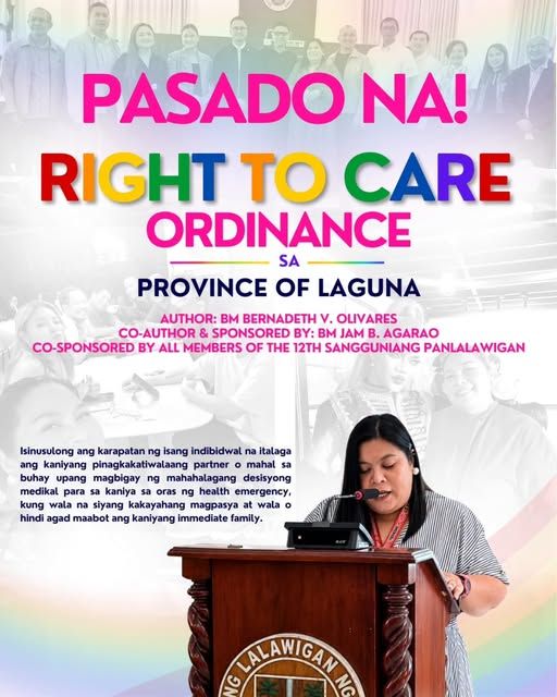 Province-wide 'Right to Care' Act passed in Laguna