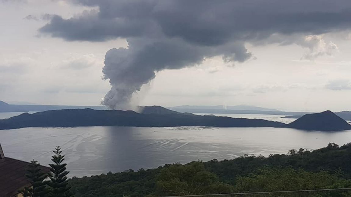 Volcanic tremors have been experienced in Taal