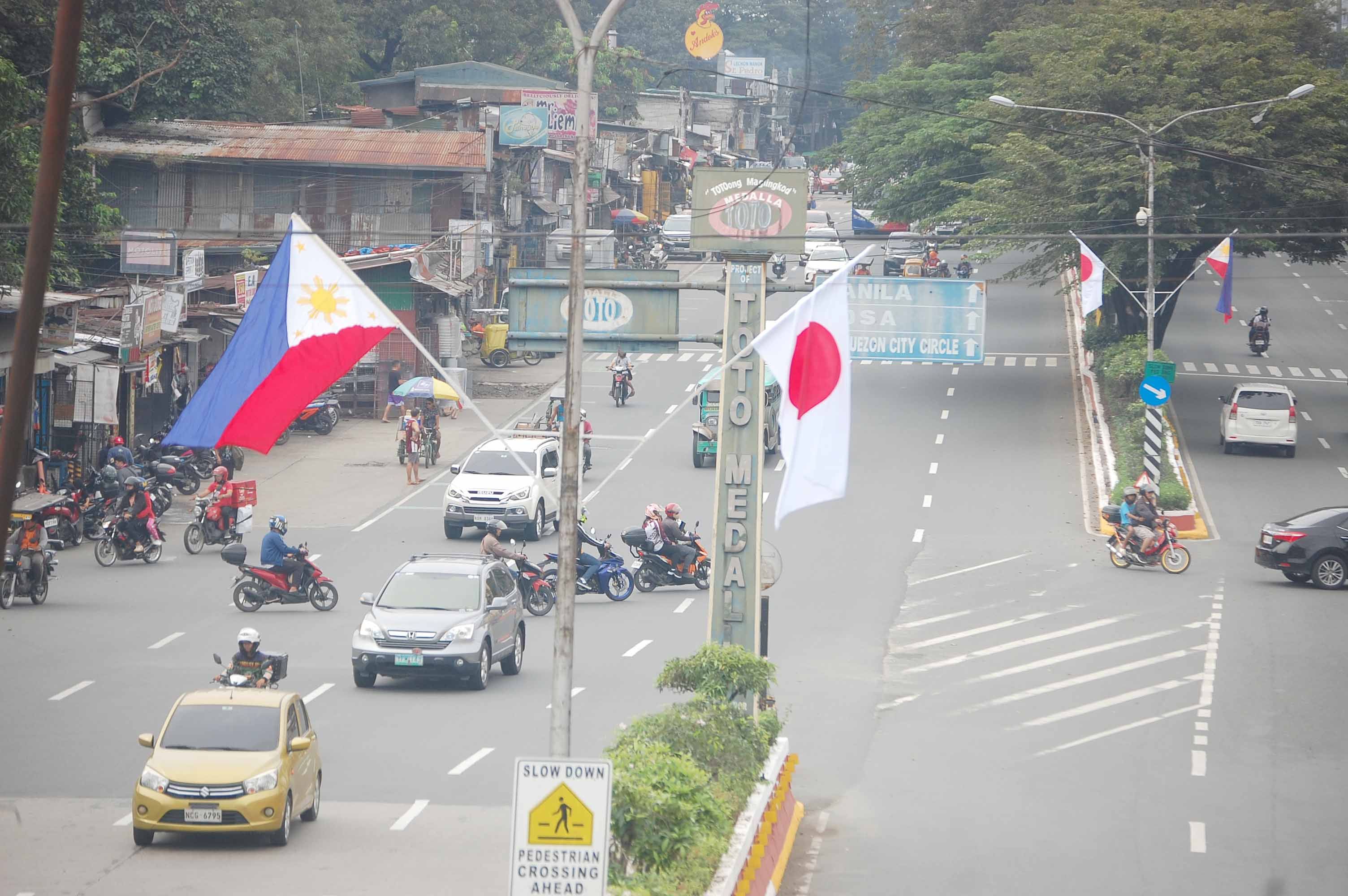 Japanese and Phil. Flags