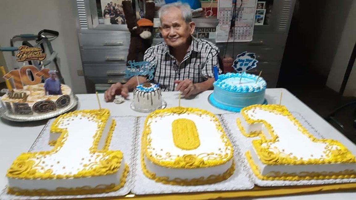 Better to give than to receive Altruistic Laguna centenarian shares blessings on his 101st birthday photo jojo Paguia