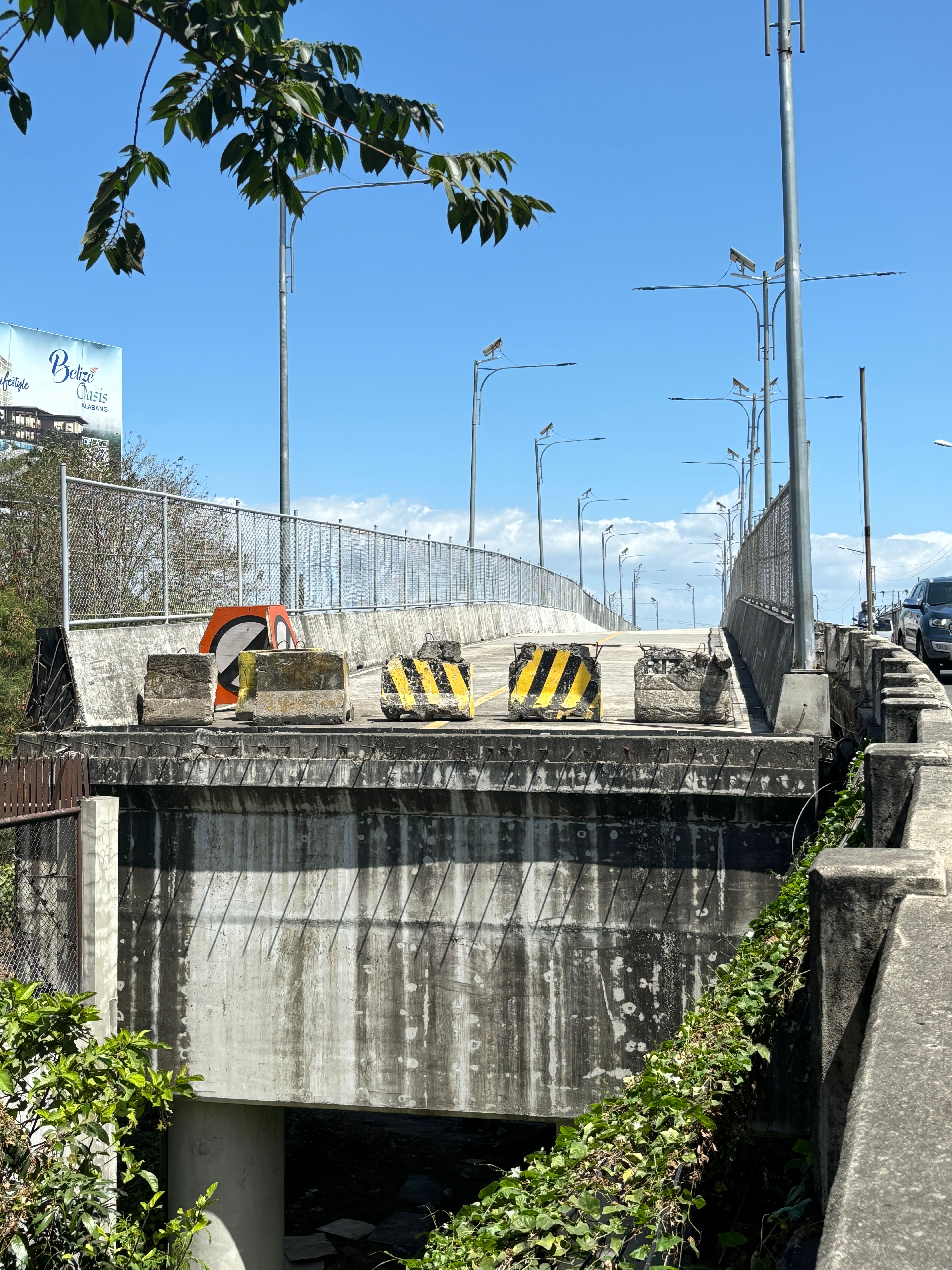 Work on toll plaza 2