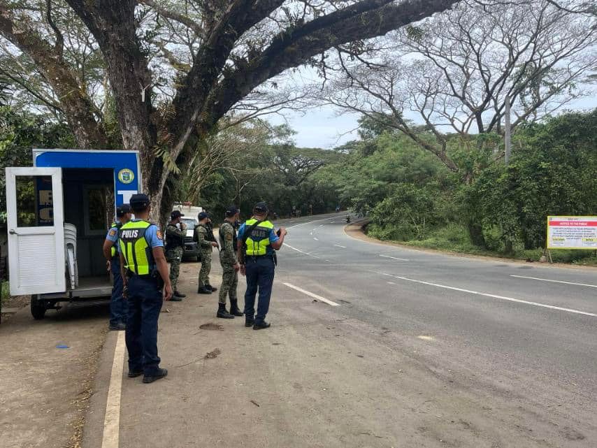 Ngayon lang? Authorities heighten security along Marilaque Highway