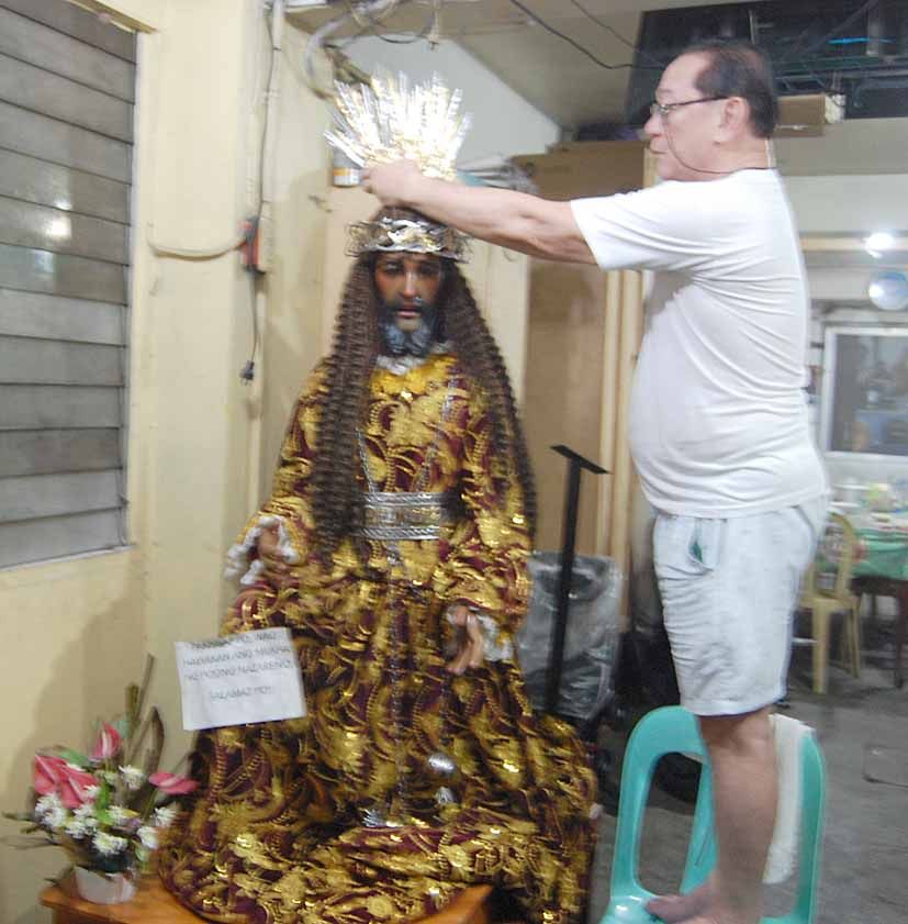 PREPARATIONS FOR THE FEAST OF THE BLACK NAZARENE