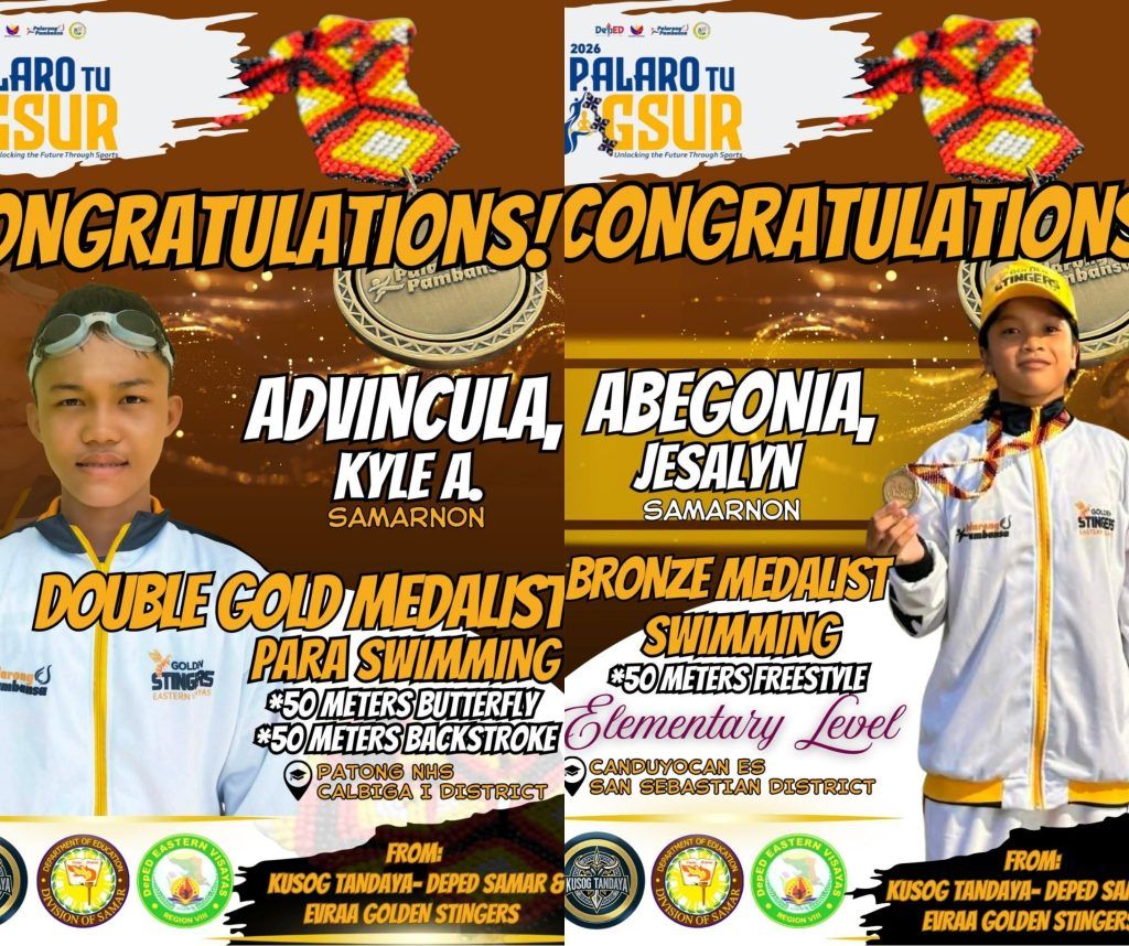 Samarenyo athletes score medals at Palarong Pambansa