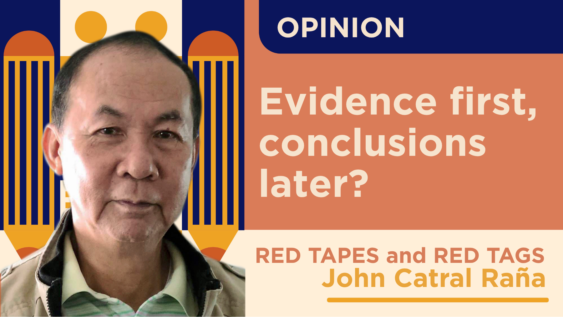 Evidence first, conclusions later?