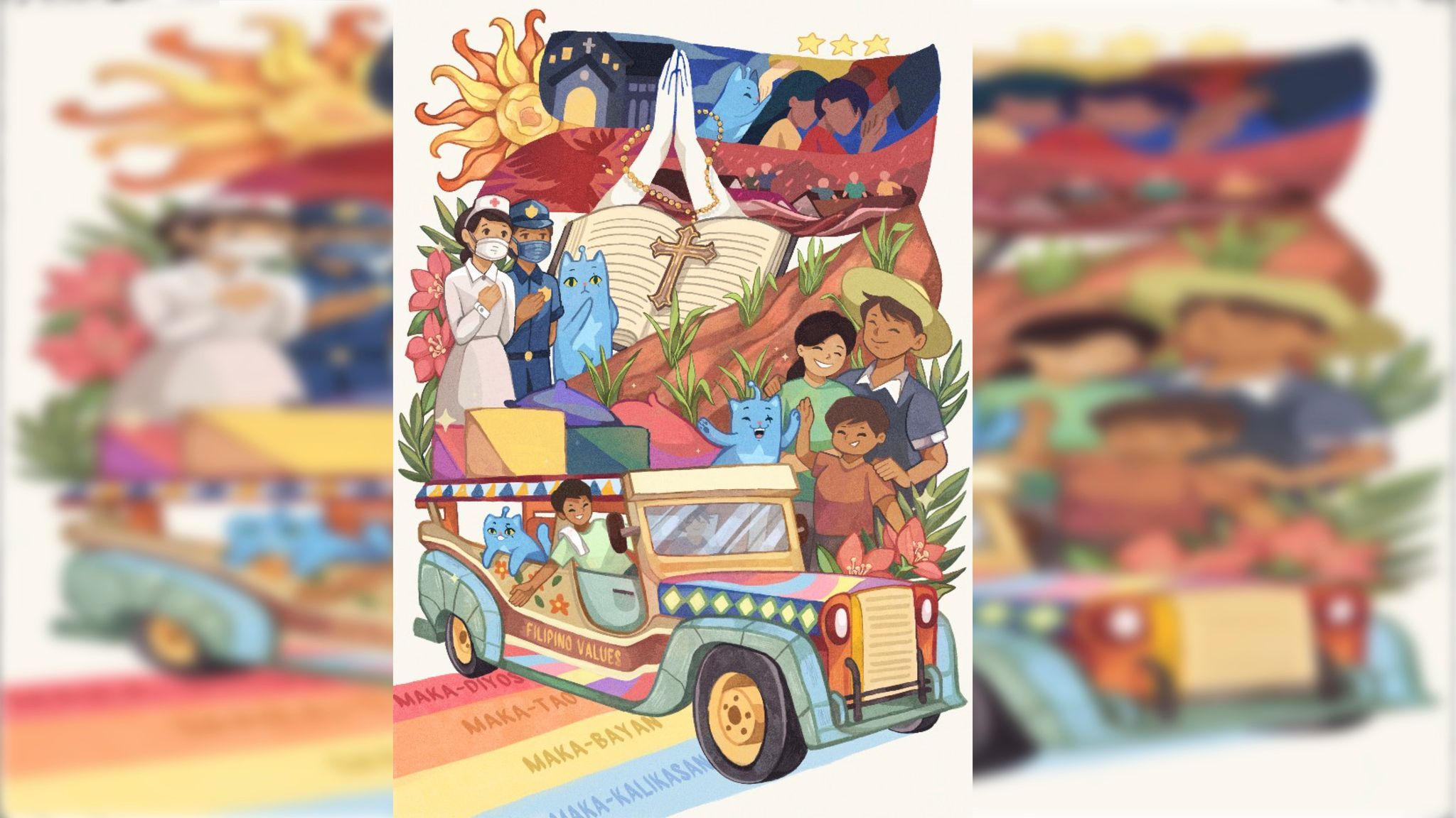 NCCA’s Heneral Tuna closes festive year with outstanding digital art from young Filipinos in second edition of fan art contest