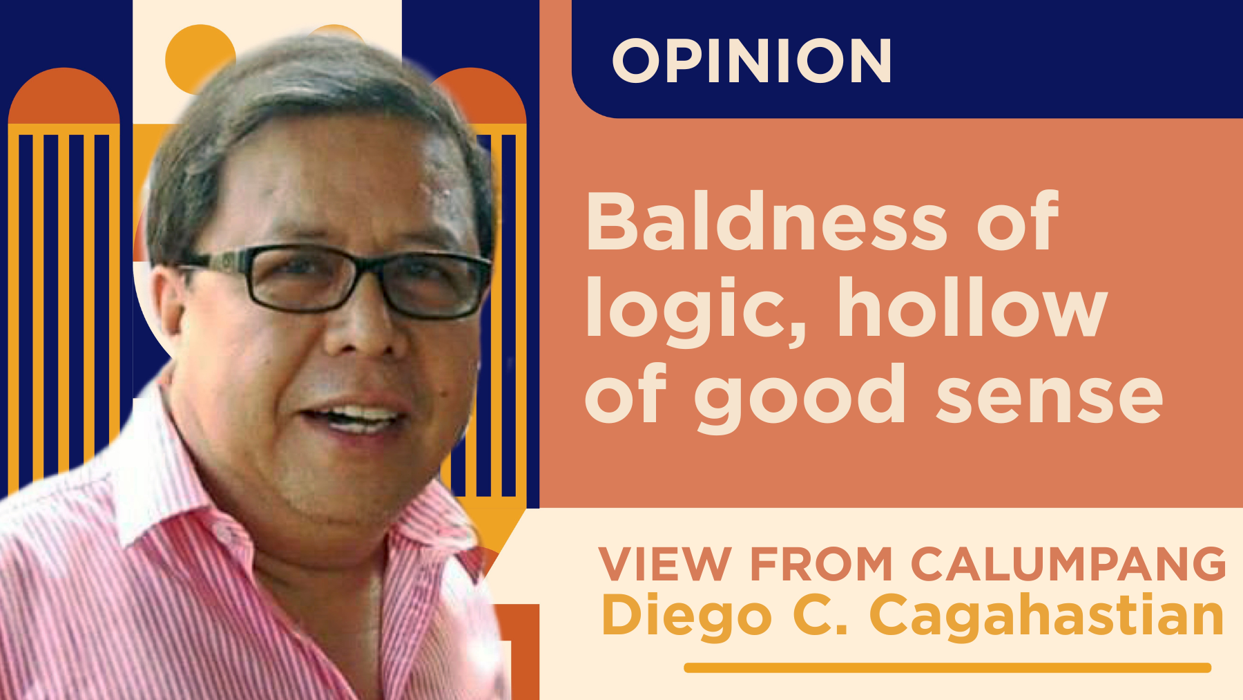 Baldness of logic, hollow of good sense