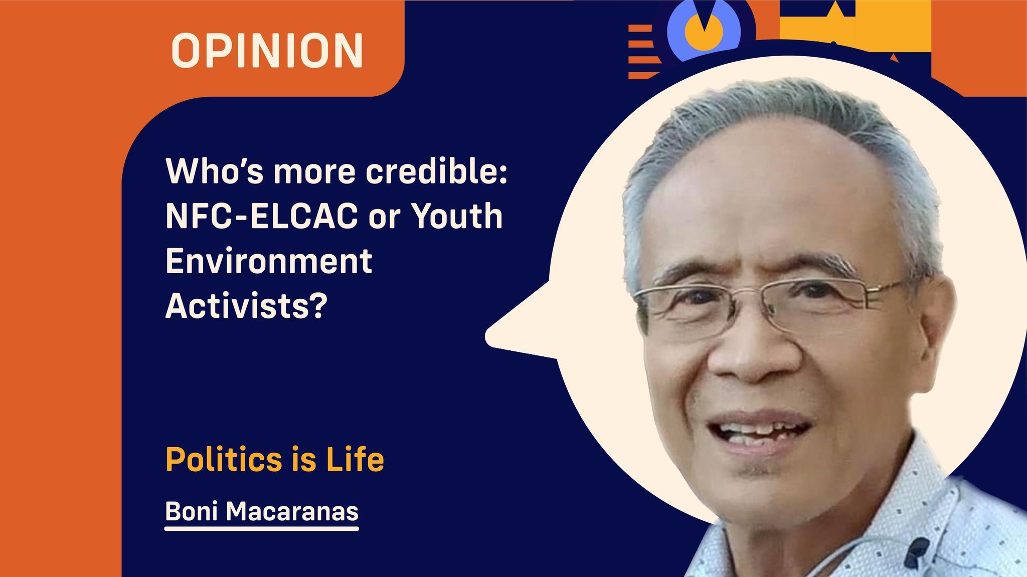 Who’s more credible: NFC-ELCAC or Youth Environment Activists?