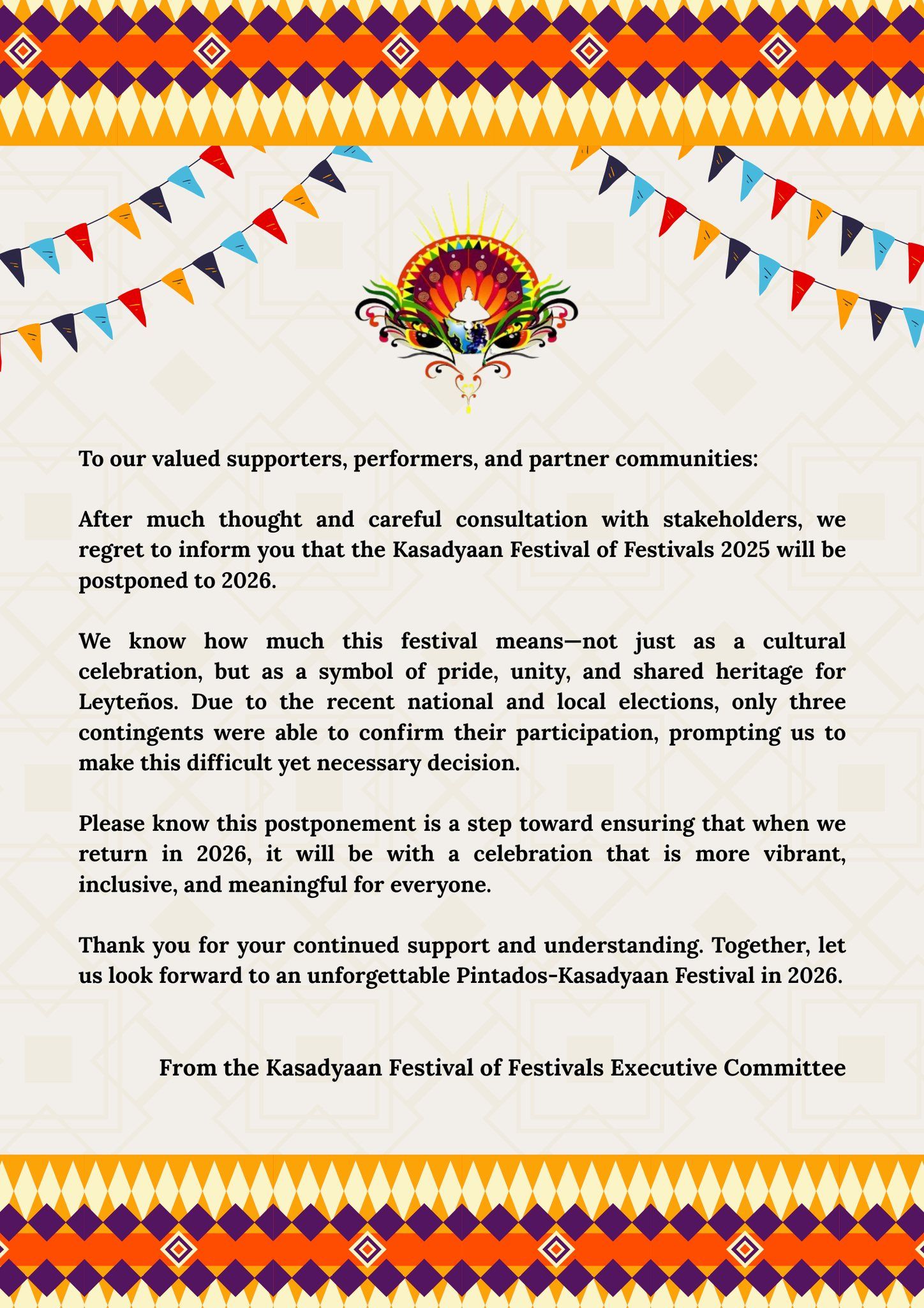 No Pintados-Kasadyaan in 2025!