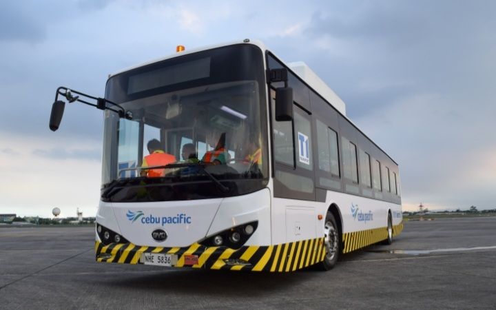 Cebu Pacific rolls out electric buses 