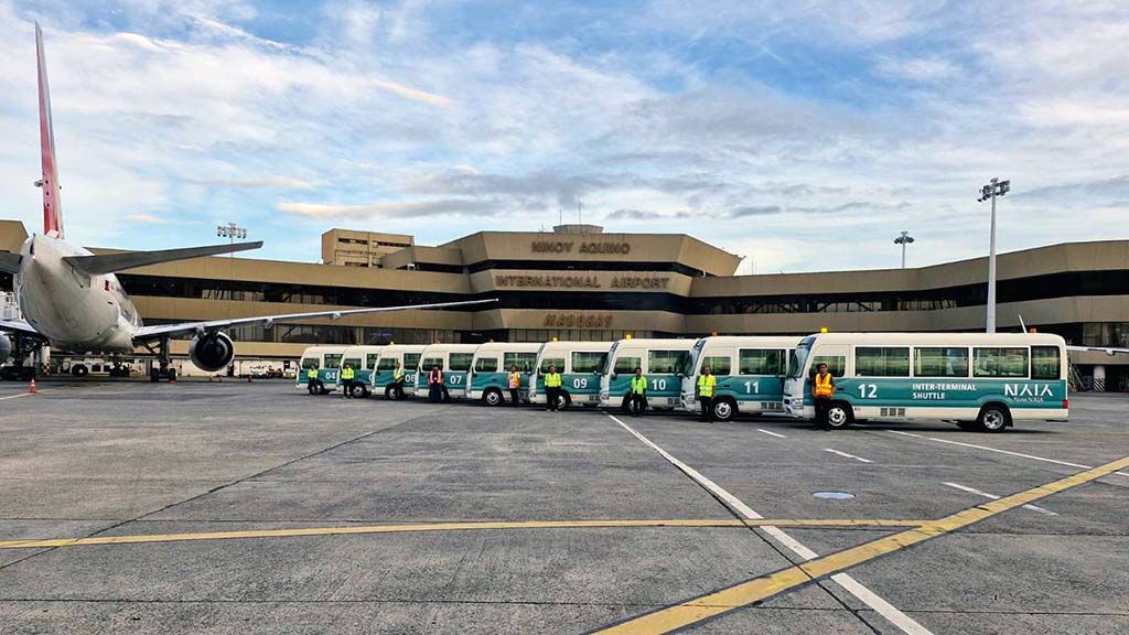 New shuttle buses at NAIA