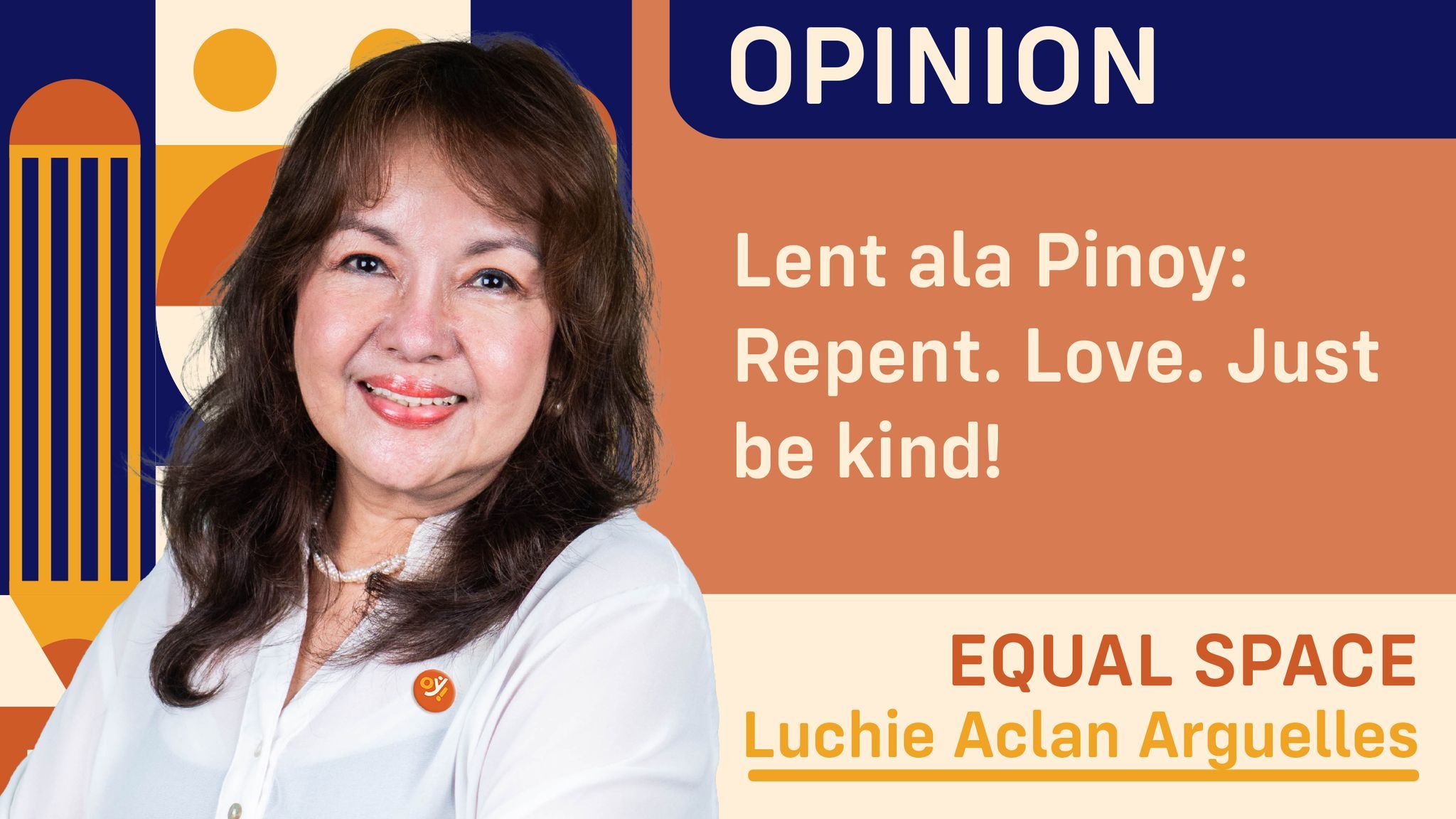 Lent ala pinoy repent love just be kind
