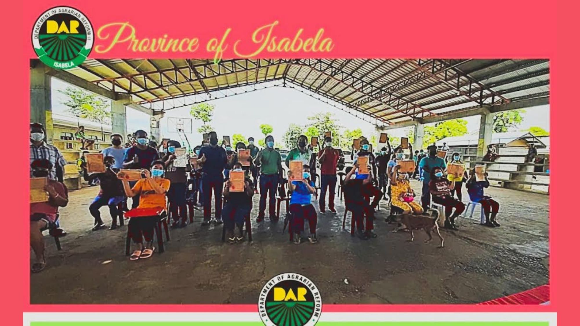 DAR-Isabela hands out land titles to 55 farmer-beneficiaries from DAR photo from DAR