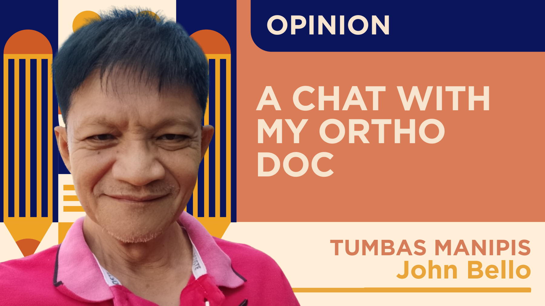 A chat with my ortho doc