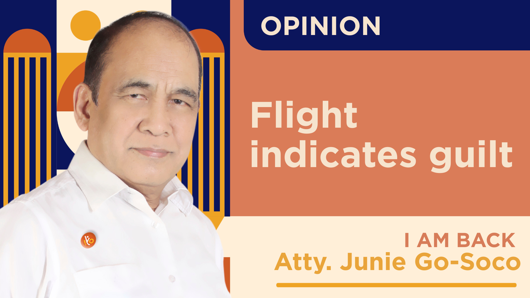 Flight indicates guilt