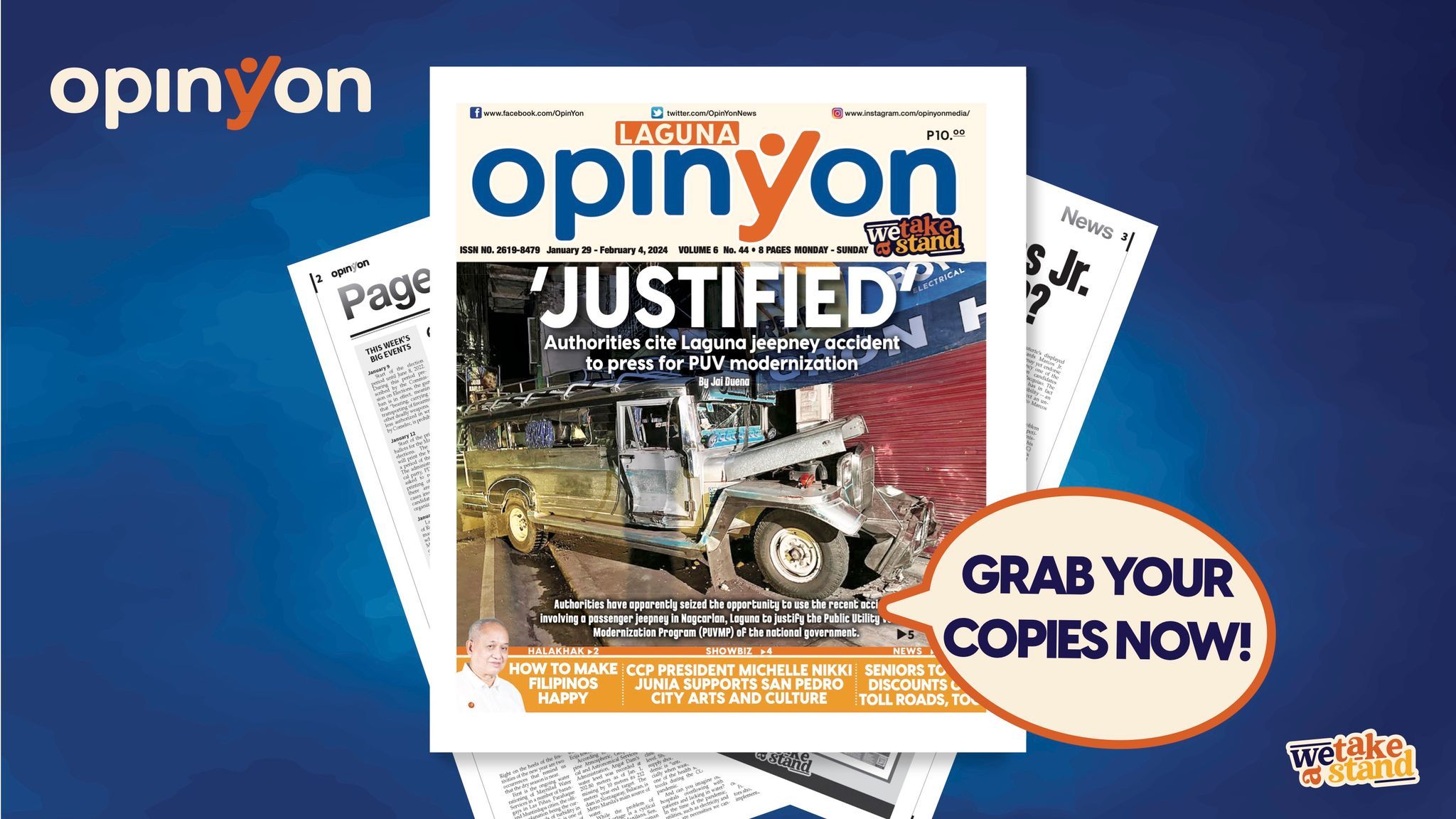 ‘JUSTIFIED’ Authorities cite Laguna jeepney accident to press for PUV modernization
