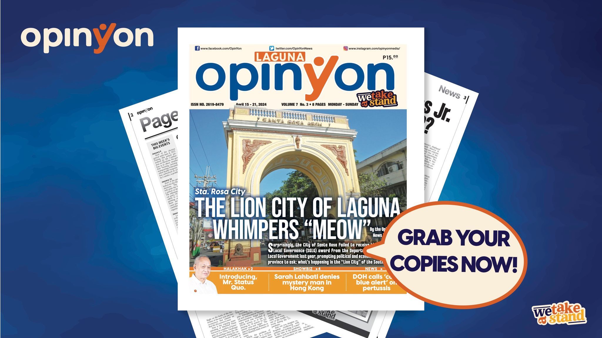The Lion City of Laguna whimpers “meow”