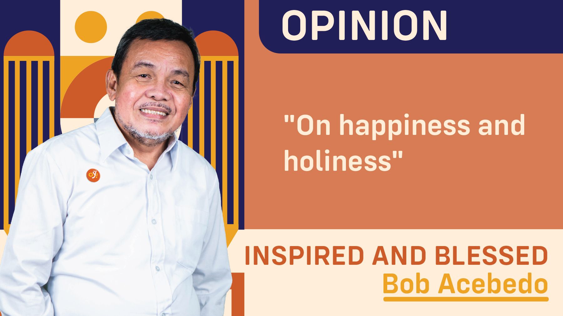 "On happiness and holiness"