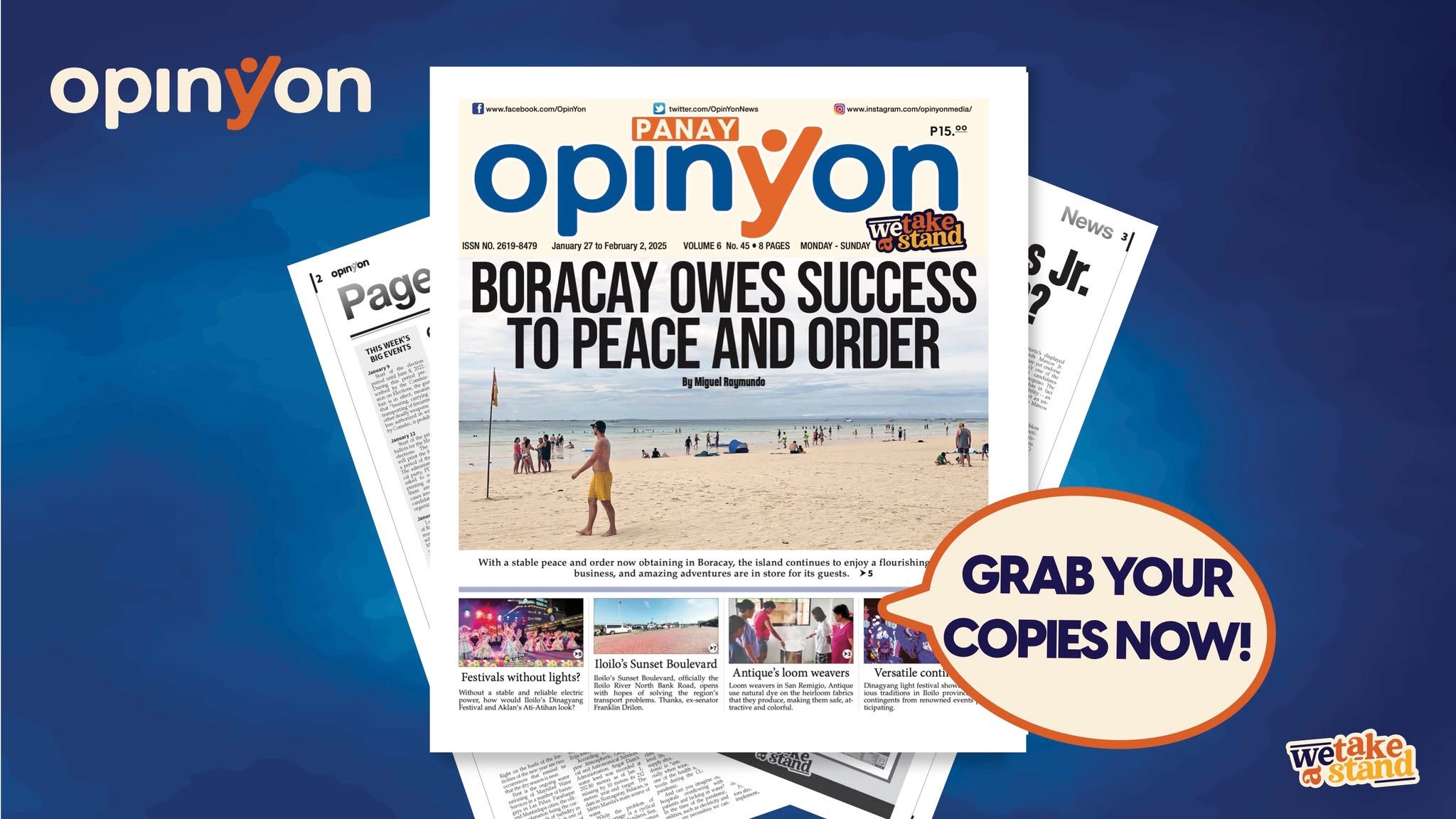 Boracay owes success to peace and order 