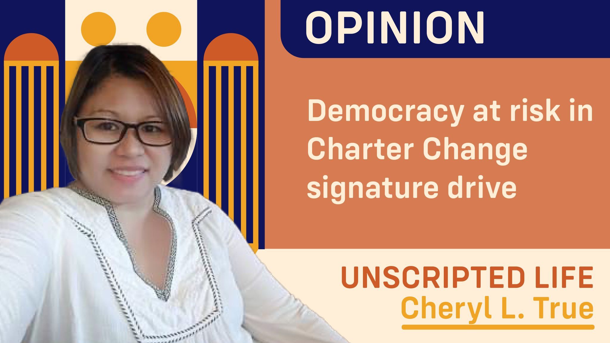 Democracy  at risk in charter change signature drive